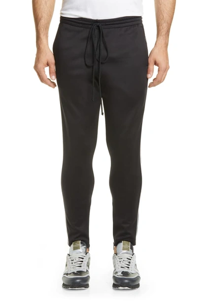 Shop Valentino Piped Track Pants In Black