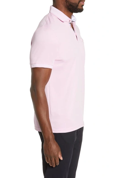 Shop Ted Baker Frog Slim Fit Pique Polo In Pink