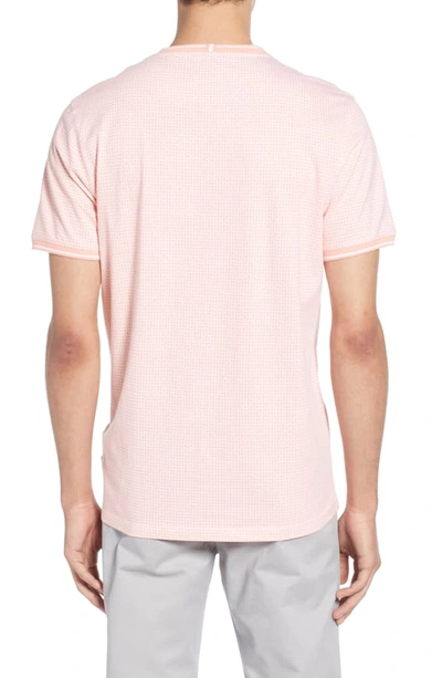 Shop Ted Baker Geckoe Slim Fit Print T-shirt In Coral