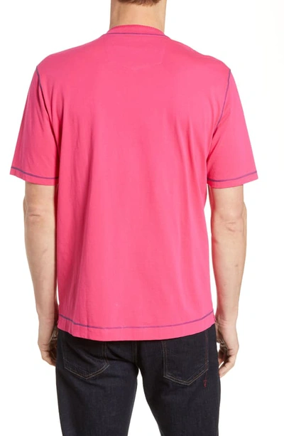 Shop Robert Graham Maxfield Tailored Fit V-neck T-shirt In Fuschia