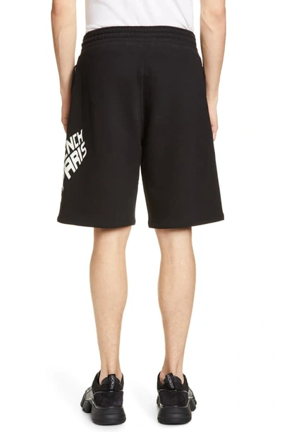 Shop Givenchy Glow In The Dark Athletic Shorts In Black