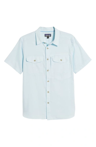 Shop Patagonia Cayo Largo Ii Regular Fit Shirt In Chambray/ Break Up Blue