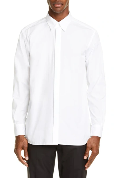 Shop Barena Venezia Slim Fit Button-up Shirt In Bianco