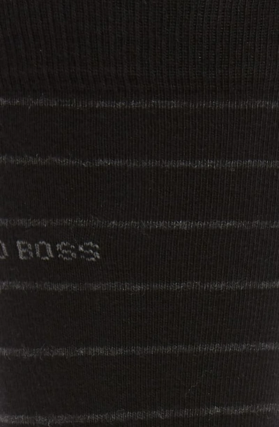 Shop Hugo Boss Brad Stripe Socks In Black
