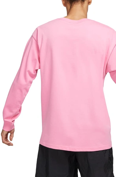 Shop Nike Logo T-shirt In Lotus Pink/ Black