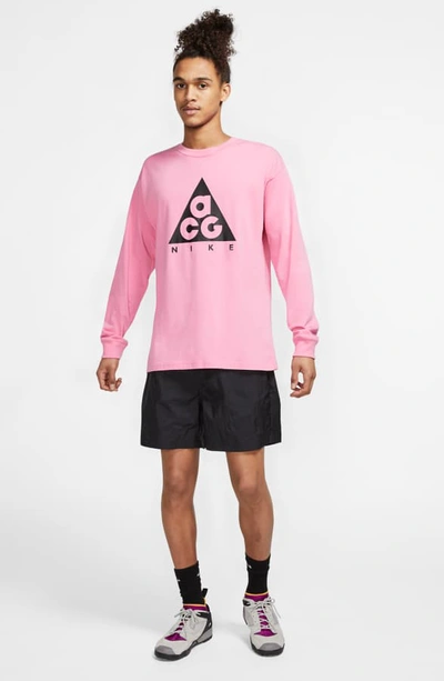 Shop Nike Logo T-shirt In Lotus Pink/ Black