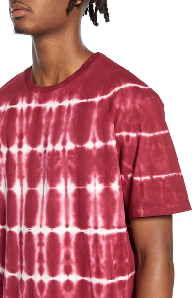 Shop Topman Tie Dye Oversize T-shirt In Red Multi