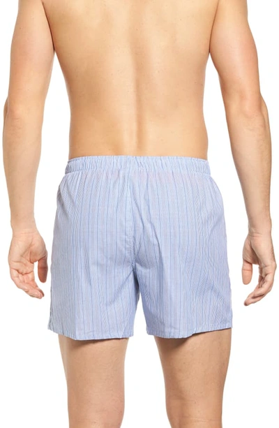 Shop Polo Ralph Lauren Woven Boxer Shorts In Andrew Blue