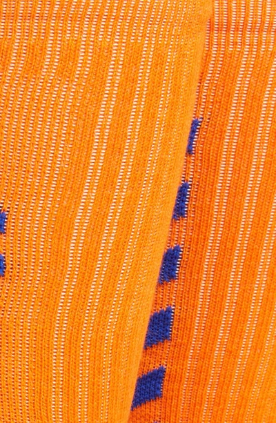 Shop Off-white Diagonal Athletic Socks In Orange Blue