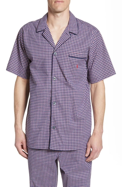 Shop Polo Ralph Lauren Classic Stretch Pajama Shirt In Allen Plaid