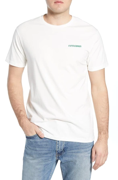 Shop Patagonia Stand Up Graphic Organic Cotton T-shirt In White