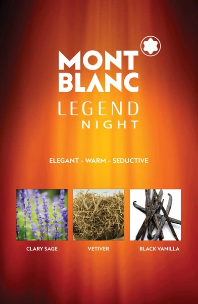 Shop Montblanc Legend Night Eau De Parfum, 3.4 oz