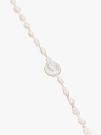 Shop By Alona Gold Tone Beaded Pearl Necklace In White