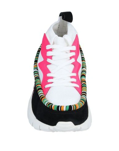 Valentino Heroes Tribe Stretch-mesh And Suede Trainers In White