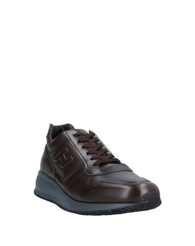 Hogan Sneakers In Brown