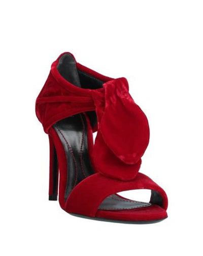 Shop Giorgio Armani Sandals In Red
