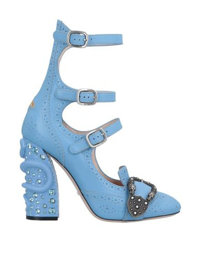 Shop Gucci Ankle Boot In Azure