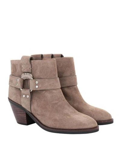 See By Chloé Ankle Boots In Beige