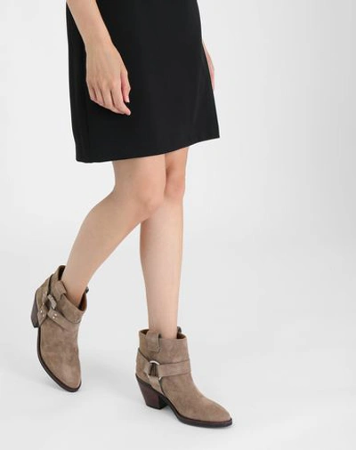 See By Chloé Ankle Boots In Beige