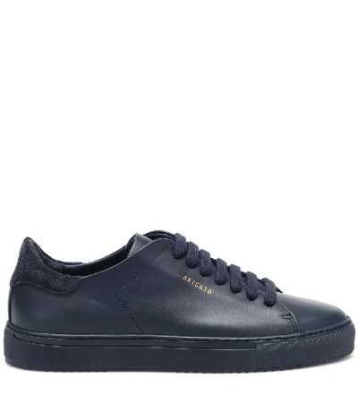 Shop Axel Arigato Clean 90 Leather Sneakers In Blue