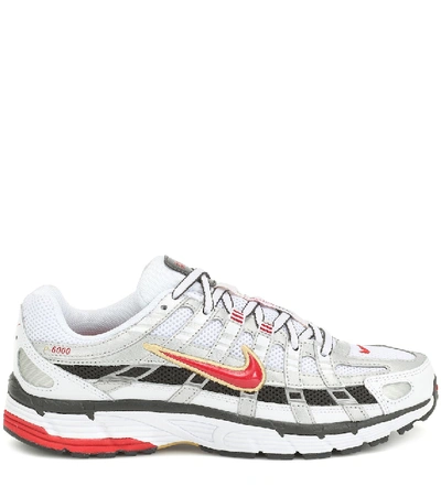 Shop Nike P-6000 Mesh Sneakers In White