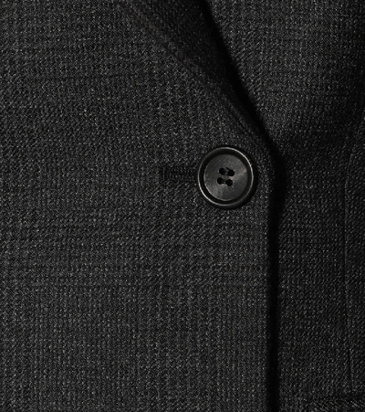 Shop Prada Wool Blend Blazer In Black