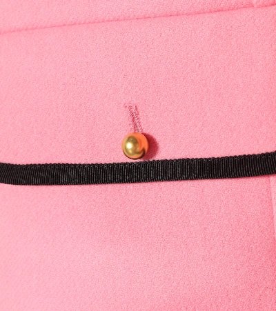 Shop Miu Miu Wool Miniskirt In Pink