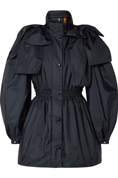 Shop Moncler Genius 4 Simone Rocha Susan Bow-embellished Shell Down Jacket In Navy