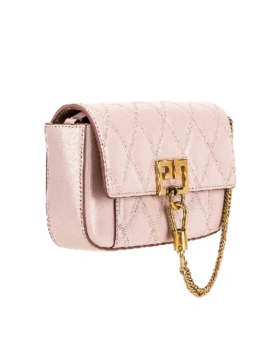Shop Givenchy Mini Pocket Chain Bag In Pink In Pale Pink