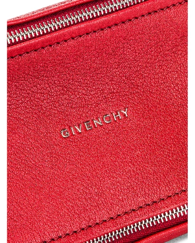 Shop Givenchy Mini Sugar Pandora In Red In Vermillion