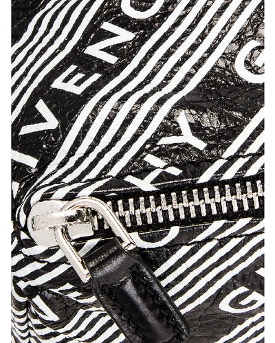 Shop Givenchy Logo Band Small Pandora In Abstract,black
