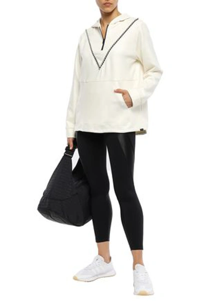 Shop Koral Pass Studded Scuba Hoodie In Ivory