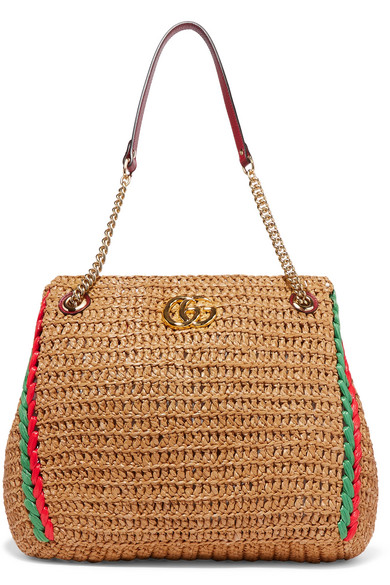 gucci raffia bag