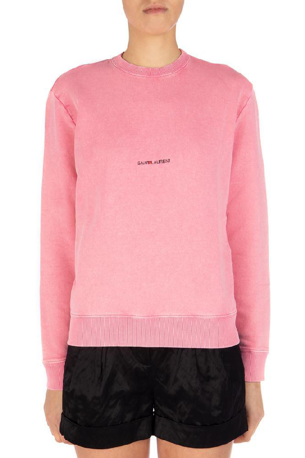 saint laurent hoodie pink