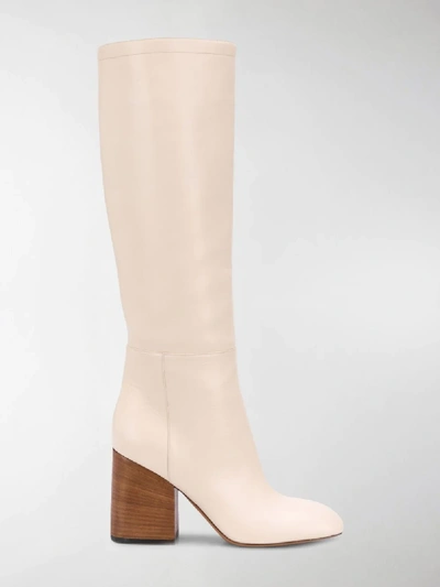 Shop Marni Knee-length Boots In Neutrals