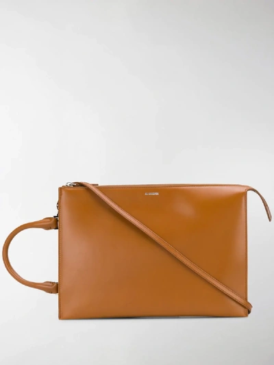 Shop Jil Sander Tootie Bag In Brown