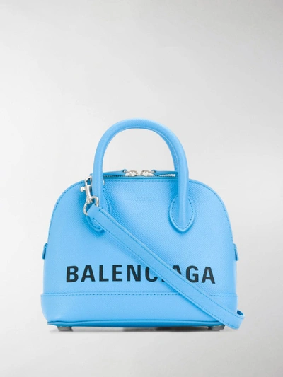 Shop Balenciaga Ville Xxs Bag In Blue