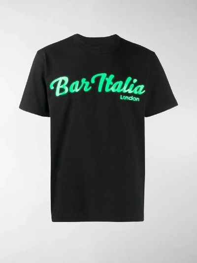 Shop Sacai Bar Italia T-shirt In Black