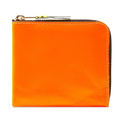 Shop Comme Des Garçons Comme Des Garcons Sa3100sf Super Fluo Wallet In Orange