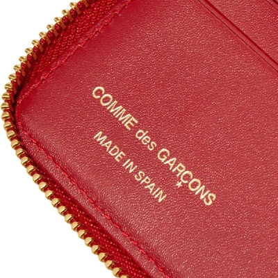 Shop Comme Des Garçons Comme Des Garcons Sa7100 Classic Wallet In Red