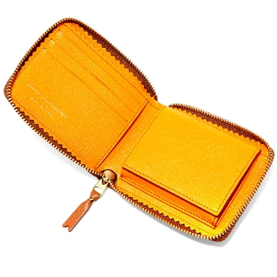 Shop Comme Des Garçons Comme Des Garcons Sa7100 Colour Inside Wallet In Brown