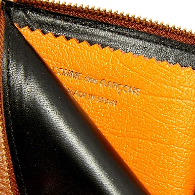 Shop Comme Des Garçons Comme Des Garcons Sa3100 Colour Inside Wallet In Brown