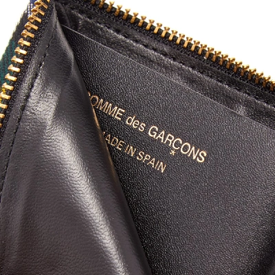 Shop Comme Des Garçons Comme Des Garcons Sa3100tp Tartan Patchwork Wallet In Green