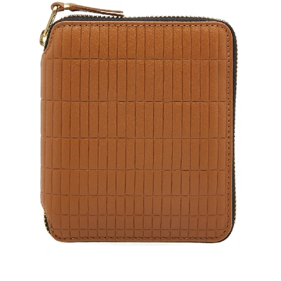 Shop Comme Des Garçons Comme Des Garcons Sa2100bk Brick Wallet In Brown