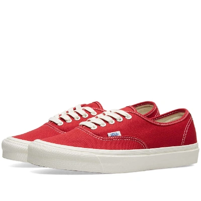 Vans Og Authentic Lx “chilli Pepper” Sneakers In Red | ModeSens