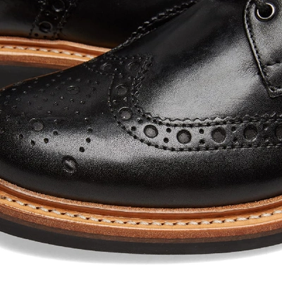 Shop Grenson Fred Commando Sole Brogue Boot In Black