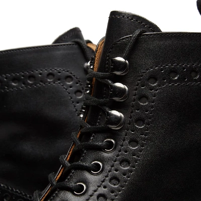 Shop Grenson Fred Commando Sole Brogue Boot In Black