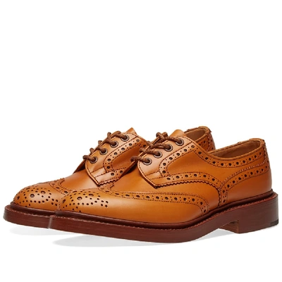 Shop Tricker's Bourton Derby Brogue In Brown