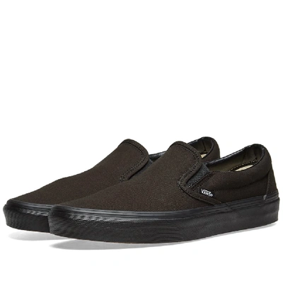 Shop Vans Classic Slip On In Black