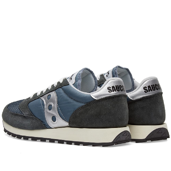 saucony jazz original vintage blue navy silver